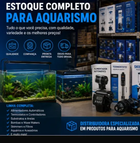 Estoque loja de aquarismo