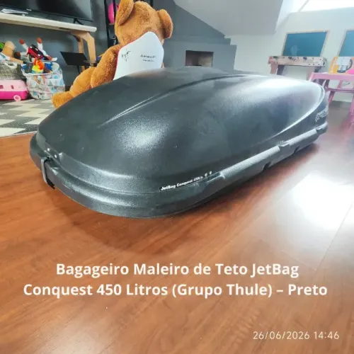 Bagageiro Maleiro de Teto JetBag Conquest 450 Litros