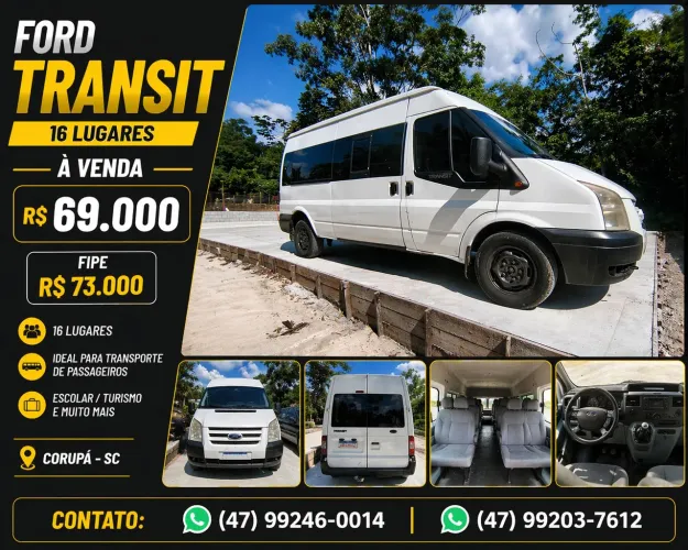 Ford Transit Furgão 2.2 Tdci Longa Diesel 2012