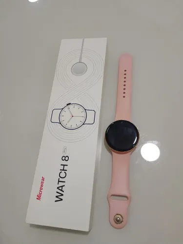 Relógio digital rosa watch8
