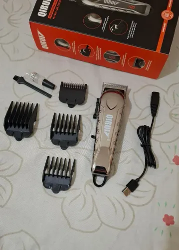 Máquina de cortar cabelo kit completo profissional
