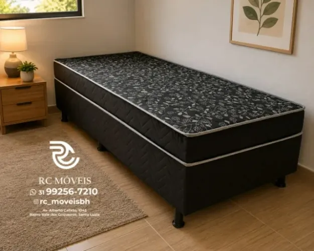 Cama Box Solteiro 88x1.88 Molas Ensacadas Acoplado Direto do fabricante