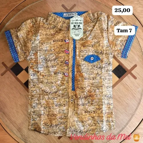 Camisa infantil Tam 7