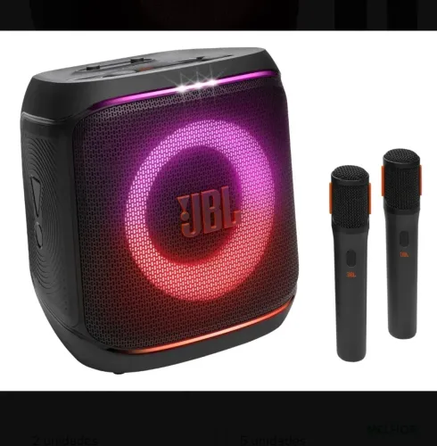 Caixa Som JBL Encore Pro 2 Microfones/ nova lacrada.