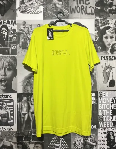camiseta surfvvl verde limão m