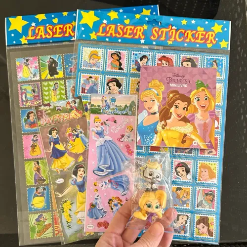 Kit Princesas Disney - Rapunzel, Cinderela, Branca de neve 