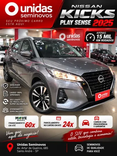 Nissan Kicks Play Sense 1.6 16V Flex Aut. 2025