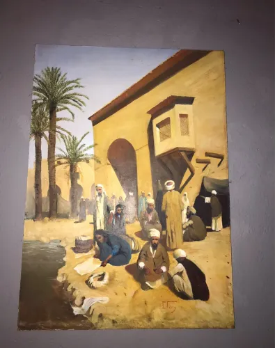 Pintura antiga, obra de arte orientalista