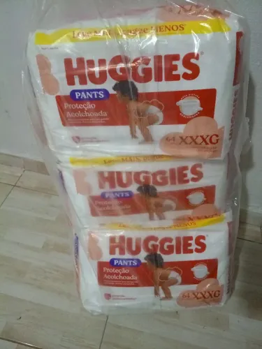 Fraldas Huggies pants 64 fraldas xxxg