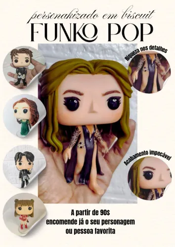 Funko pop personalizado em biscuit - fazemos todos os personagens e pessoas.