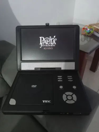 DVD Player Portátil TRC Com Tela LCD - Funcionan