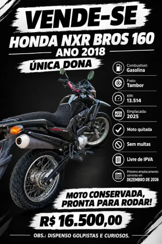 Bros 160 Ano 2018