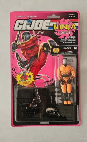 GI Joe Slice Ninja Force 1992 Hasbro Vintage Lacrado na Cartela