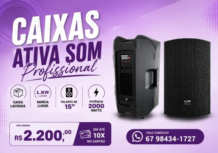 Caixa de som ativa