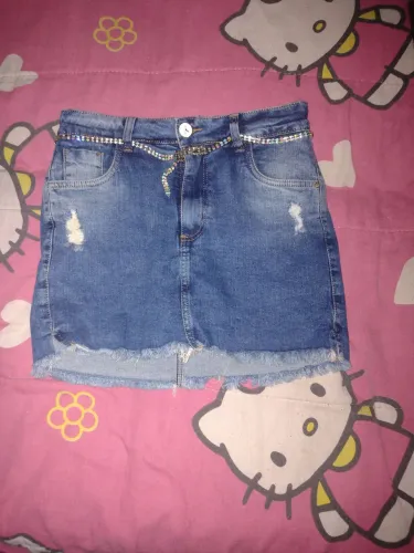 ? Saia Jeans Feminina Indy Tamanho 40 - NOVA, NUNCA USADA!