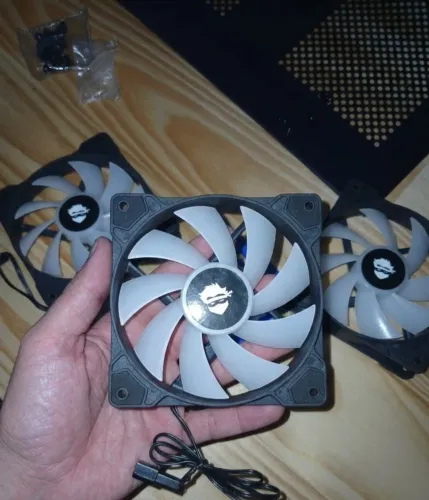 Kit 3 Fan 120mm RGB Gamer Ninja Akyra