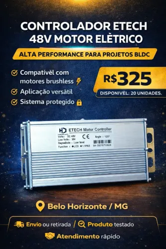Controlador Motor Elétrico de roda para scooter e triciclo