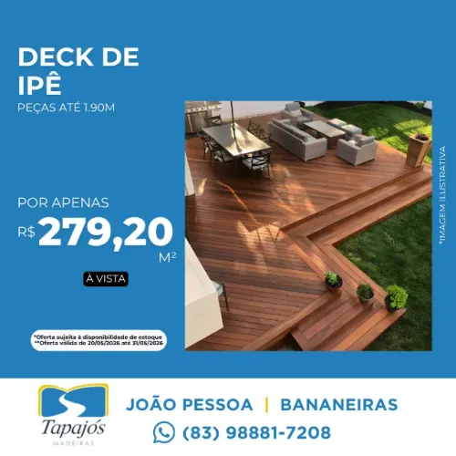 Deck de Ipê na Tapajós Madeiras