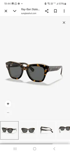 ÓCULOS de sol RayBan State Street Sunglass Hut nota fiscal e garantia de dois anos