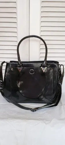 Bolsa Preta Verniz