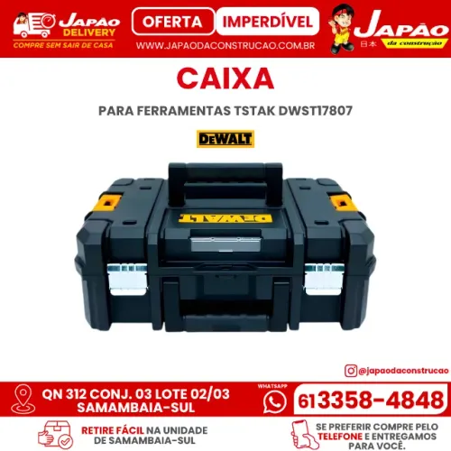 Caixa para Ferramentas Tstak Dwst17807 DeWalt Oferta Por Tempo Limitado