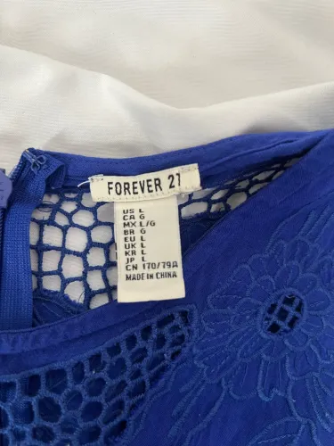 Macaquinho azul Forever21 Tamanho G