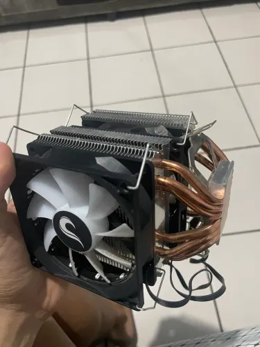 Air Cooler Gamer Rise Mode G800 RGB, AMD/inter, 90mm, preto