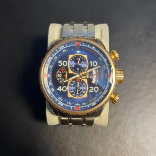 Relógio Masculino Invicta Aviator 48mm Modelo 17203 Prateado