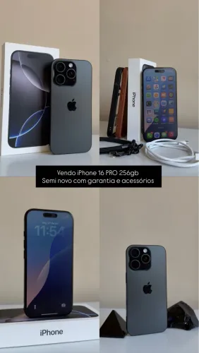 iPhone 16 pro 256 gb semi novo com garantia 