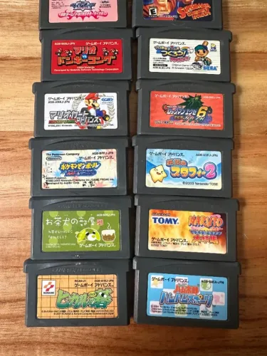 Lote 14 Jogos Game Boy Advance GBA Originais Mario Pokemon Rockman