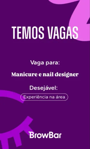 VAGA DE MANICURE E NAIL DESIGNER