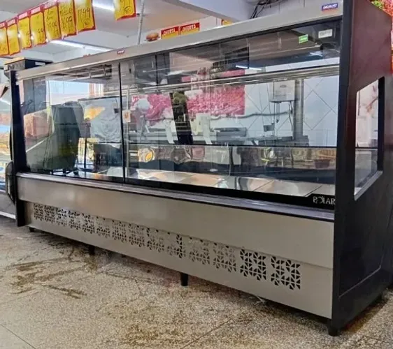 BALCÃO AÇOUGUE LUXO 3M POLAR NOVO