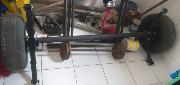 Eixo rodas feicho de molas com kit jumelos