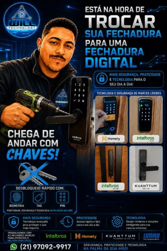 Instalador de fechaduras digitais