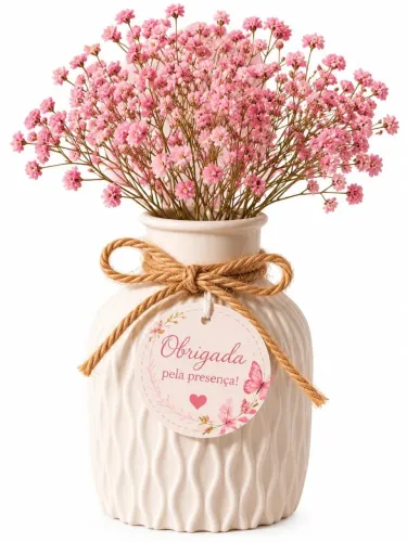 Vaso decorativo | brinde festa e eventos | personalizado