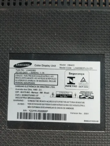 Placas tv Samsung LH40DBD