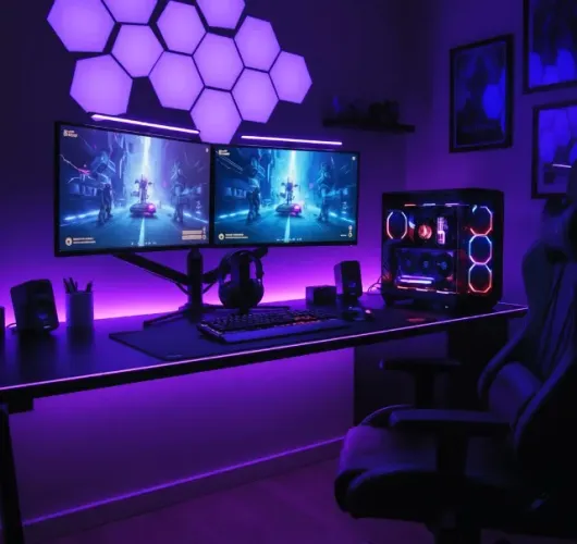 PC Gamer - Ryzen 7 5700X3D, Radeon RX 9070 XT TUF Gaming, 32GB RAM, NVMe 1TB