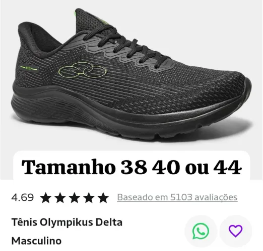 Tênis olympikus delta ou Marte
