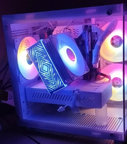 3 Fans, Ventoinhas RGB Brancas para Pc