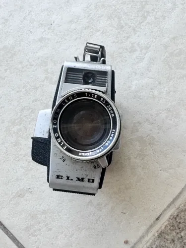 Filmadora Vintage Elmo Super 103T 8mm Original + Lente Zoom