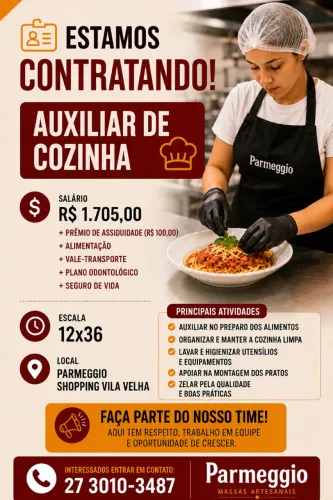 Auxiliar de cozinha
