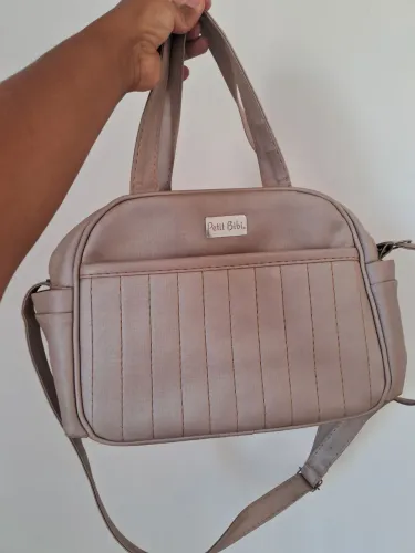 Bolsa maternidade Rosê Metálica Usada
