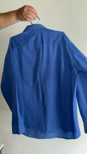 Camisa Social Azul | Cia do terno - Tam 44