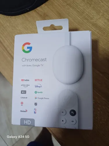 Vendo Chromecast na caixa