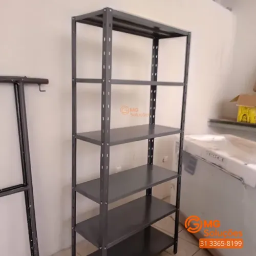 Estante de aço multiuso com 6 bandejas