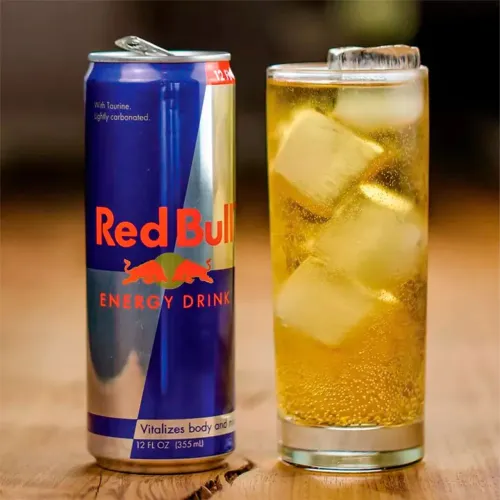 Redbull tradicional e Redbull zero açúcar
