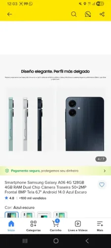 Vendo um celular sansung