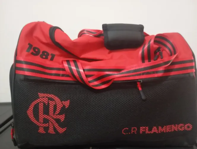 MOCHILA COM ALCA LATERAL FLAMENGO OFICIAL