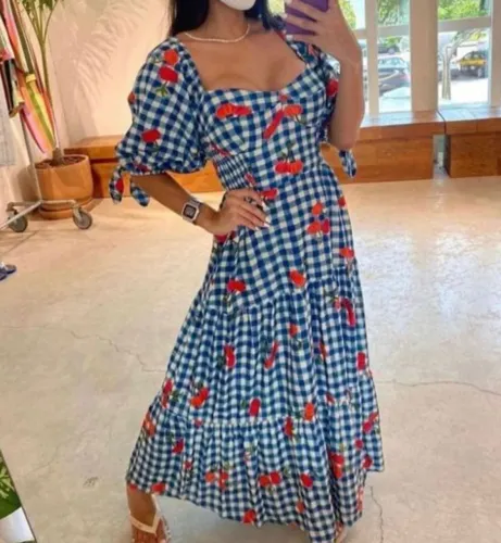 Vestido longo farm