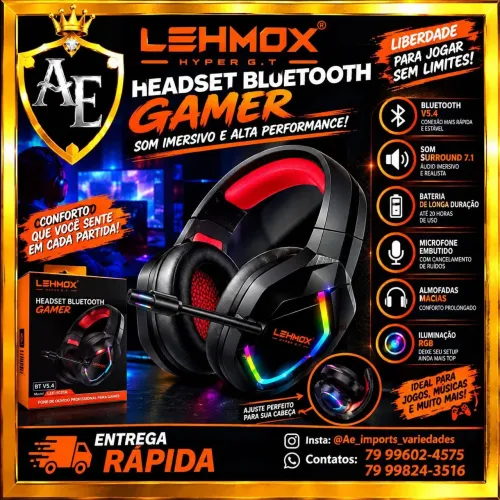 Headset Gamer Bluetooth